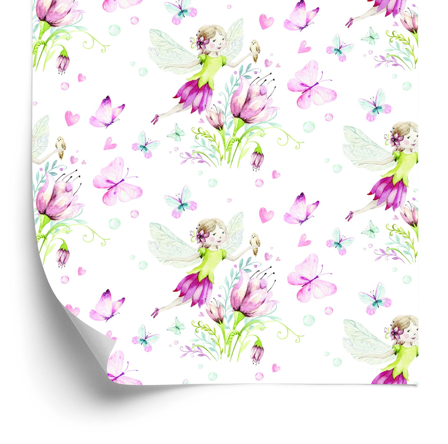 Wallpaper Fairies Among Flowers