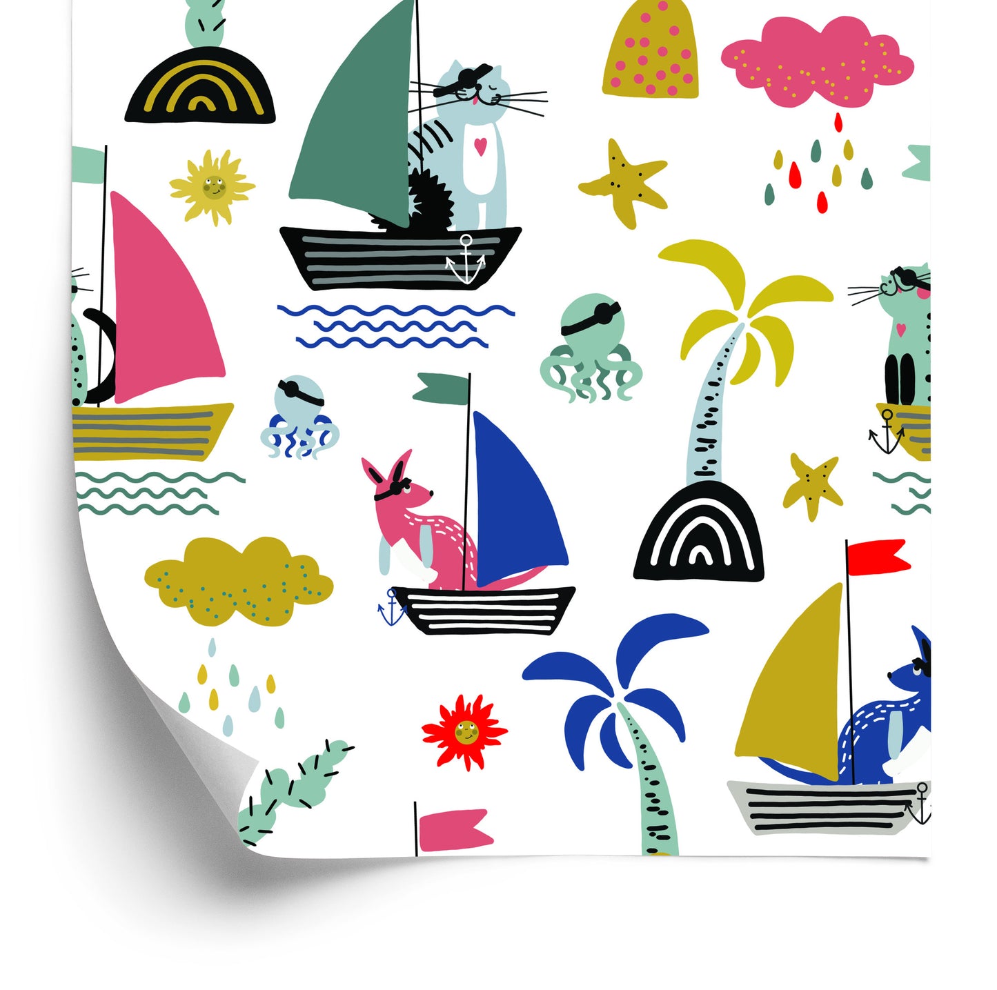 Wallpaper Fairy-Tale Pirates