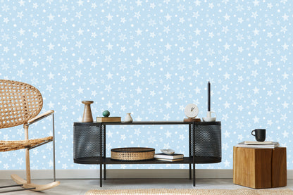 Wallpaper For Children - Stars Like Snowflakes