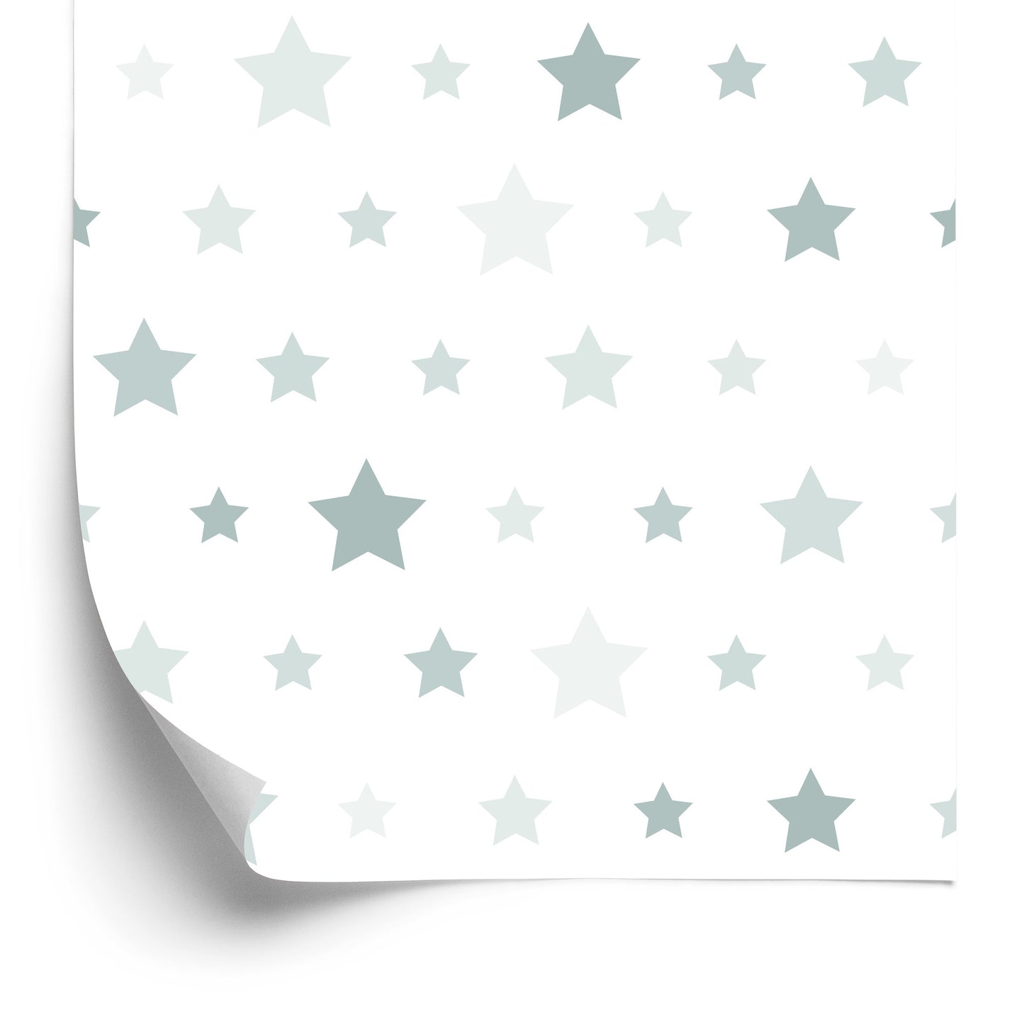 Wallpaper For Children - Stars In Shades Of Gray