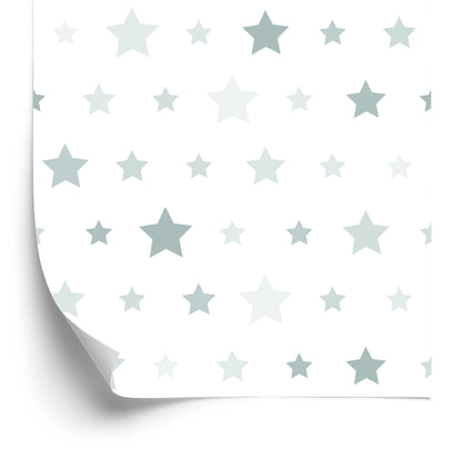 Wallpaper For Children - Stars In Shades Of Gray