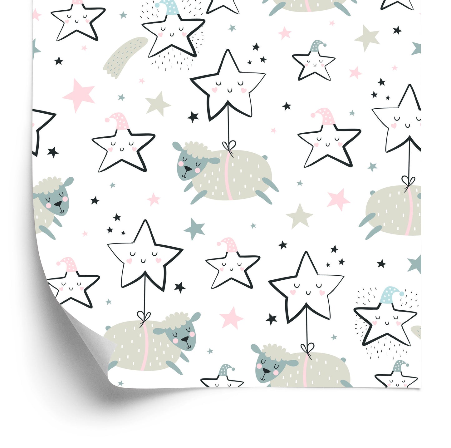 Wallpaper Sheep Among The Stars