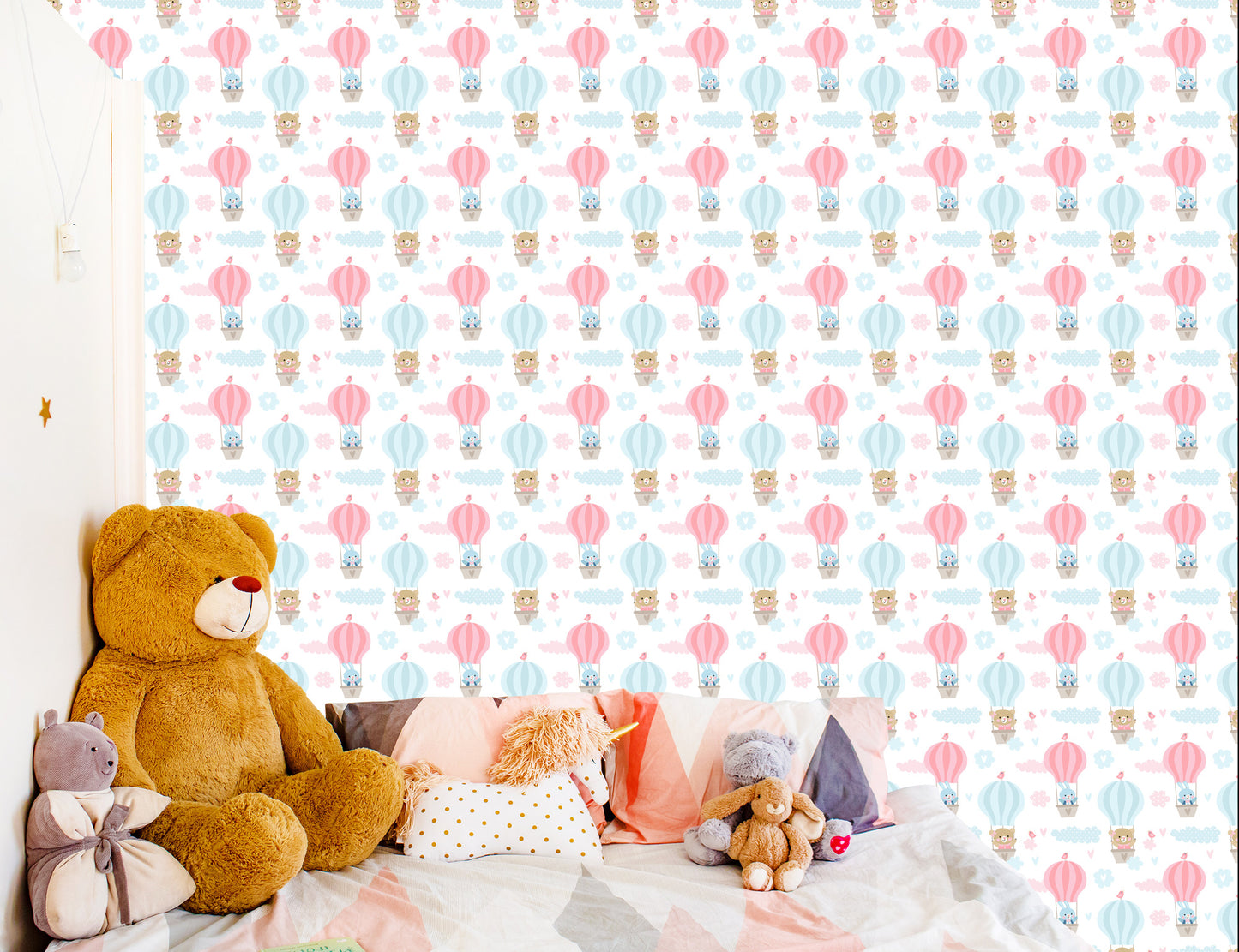 Wallpaper Animals In Balloons