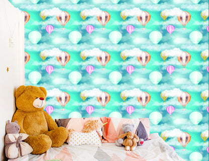 Wallpaper Balloons Behind The Clouds