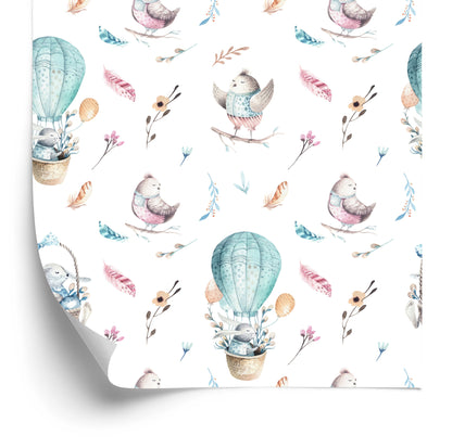 Wallpaper Balloons And Birds In The Sky
