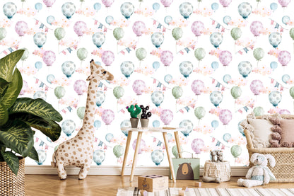 Wallpaper Balloons In Soft Colors