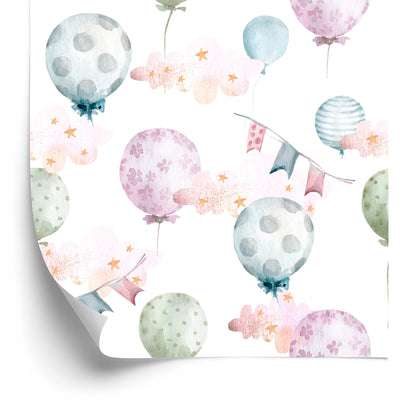 Wallpaper Balloons In Soft Colors
