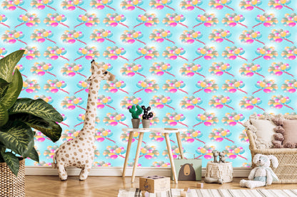 Wallpaper Balloons On Dots Background