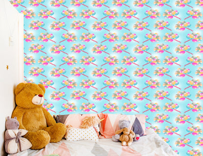 Wallpaper Balloons On Dots Background