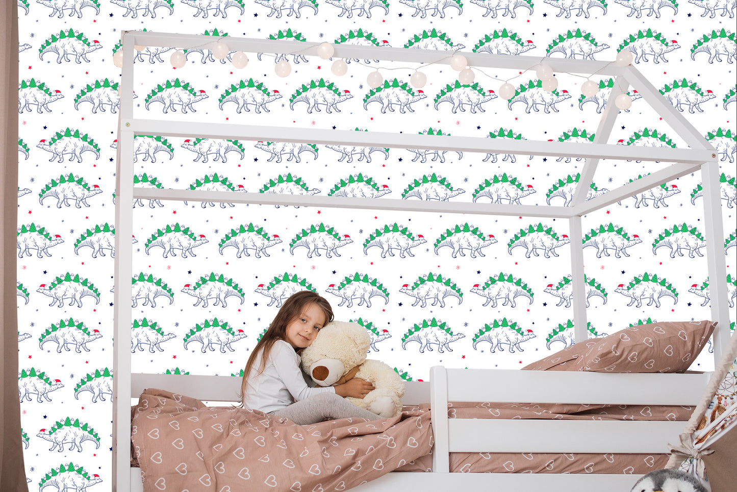Wallpaper Tree Dinosaurs For Baby's Room