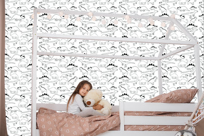 Wallpaper With Dinosaurs For Children's Room