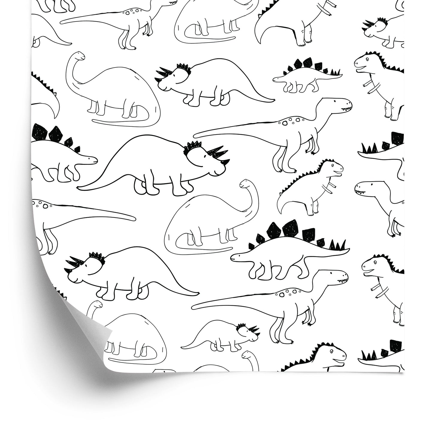 Wallpaper With Dinosaurs For Children's Room