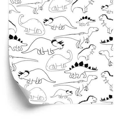 Wallpaper With Dinosaurs For Children's Room
