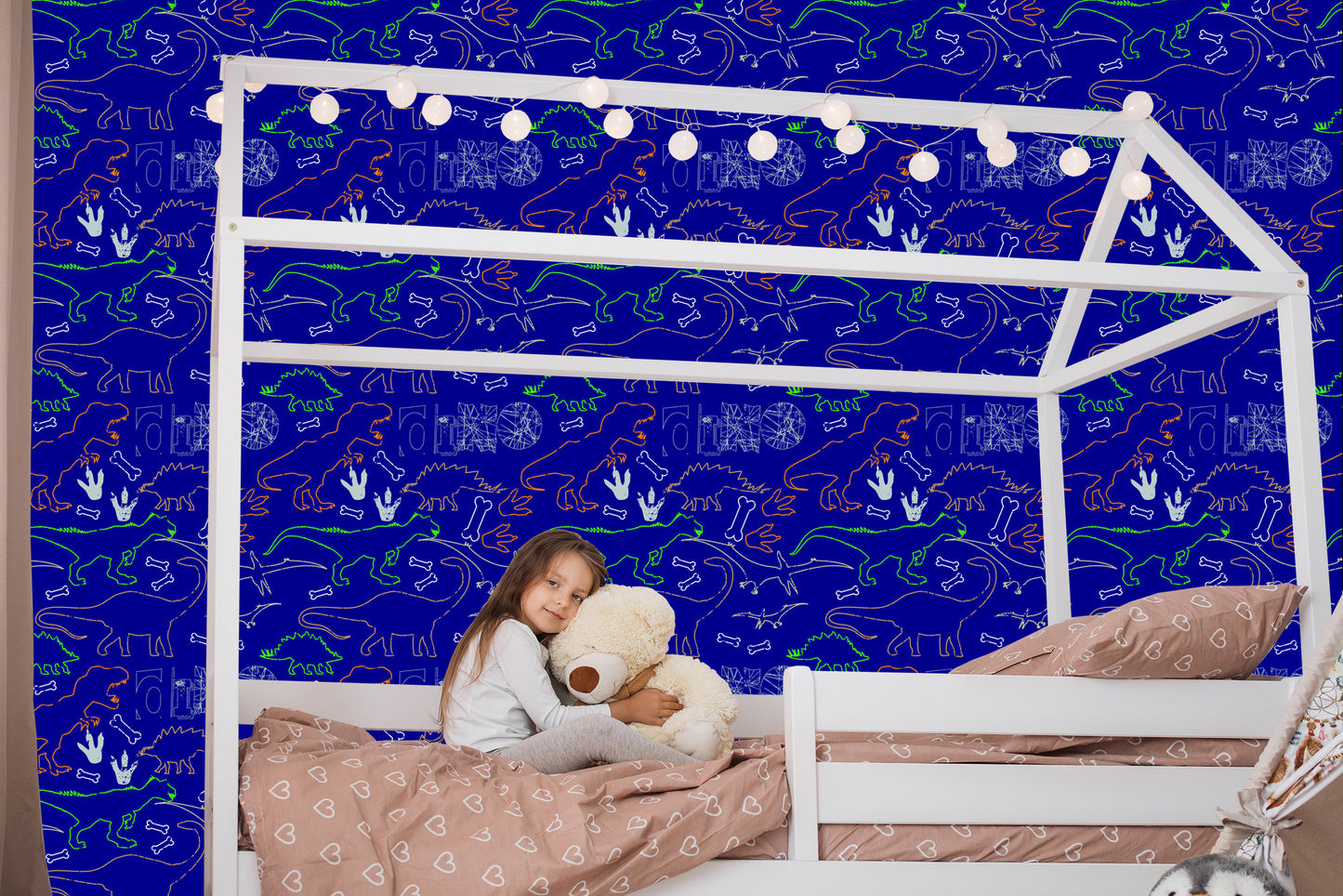 Wallpaper For Children Colorful Animal Dinosaurs