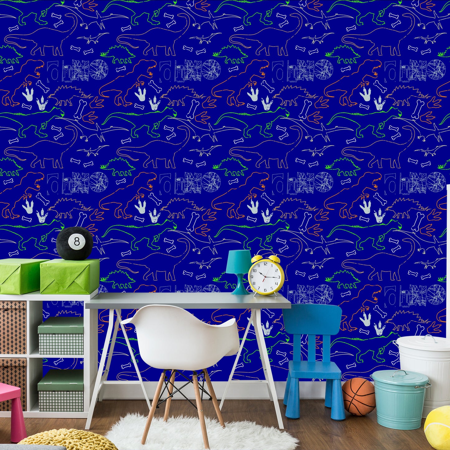 Wallpaper For Children Colorful Animal Dinosaurs