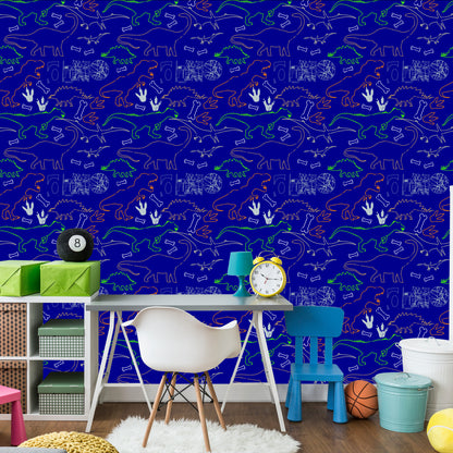 Wallpaper For Children Colorful Animal Dinosaurs