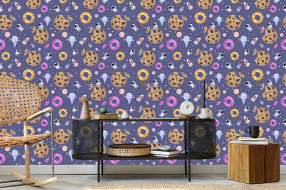 Wallpaper For Children - Cosmic Sweets