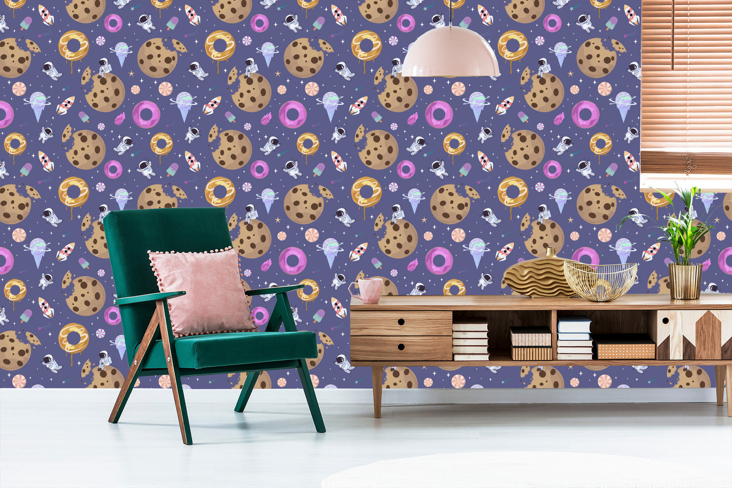 Wallpaper For Children - Cosmic Sweets