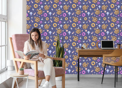 Wallpaper For Children - Cosmic Sweets
