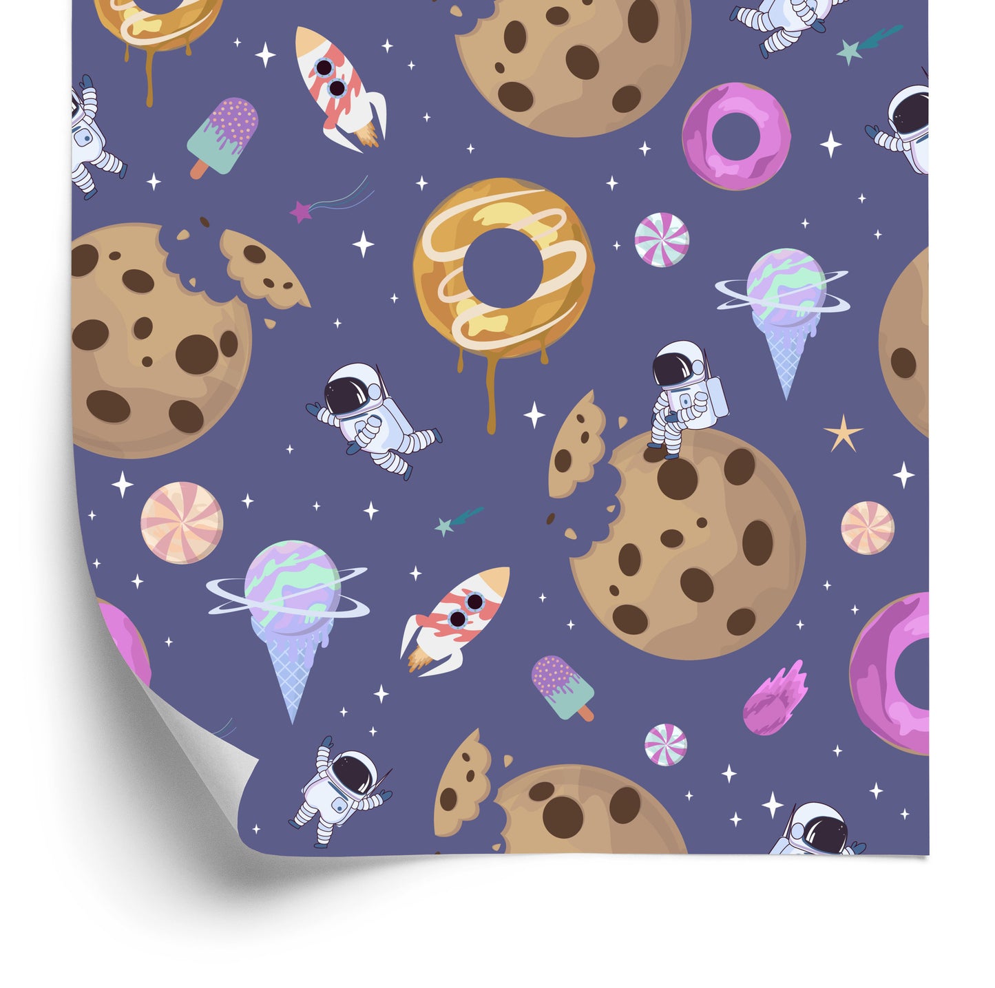 Wallpaper For Children - Cosmic Sweets