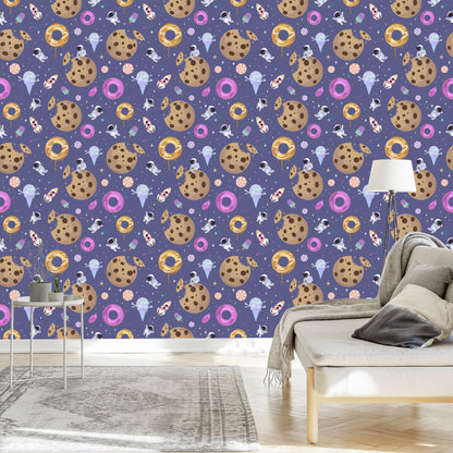 Wallpaper For Children - Cosmic Sweets