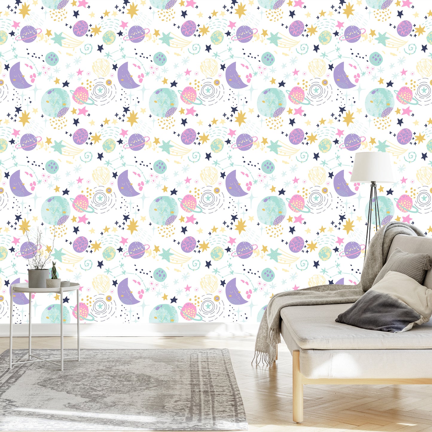 Wallpaper Shooting Stars And Planets