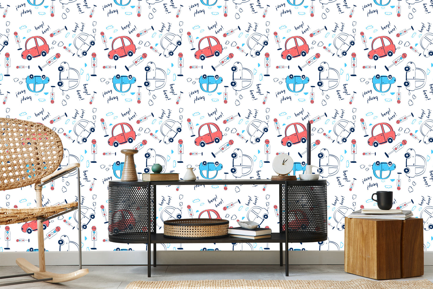 Wallpaper Cars, Cars, Clouds, For A Child's Room