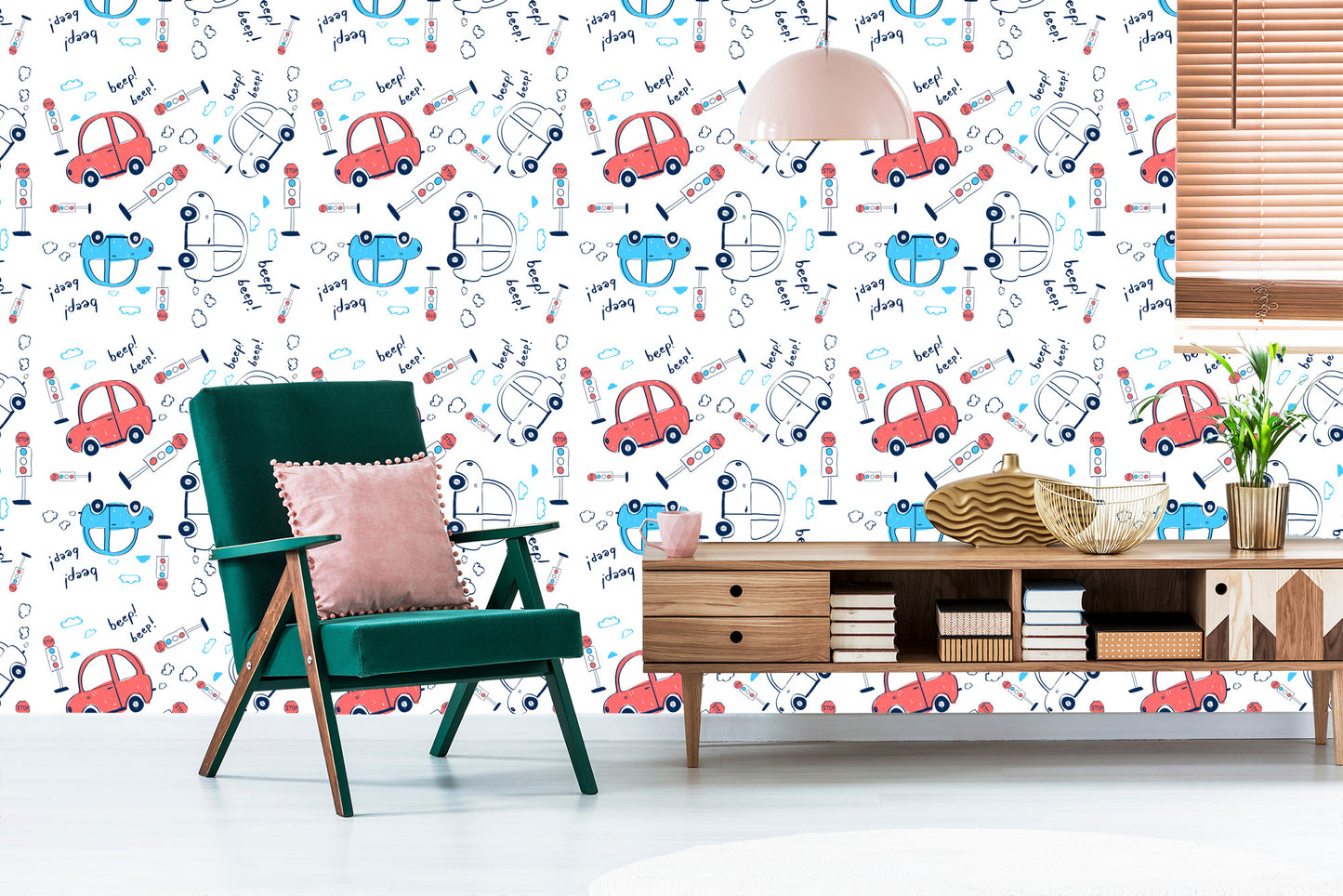 Wallpaper Cars, Cars, Clouds, For A Child's Room
