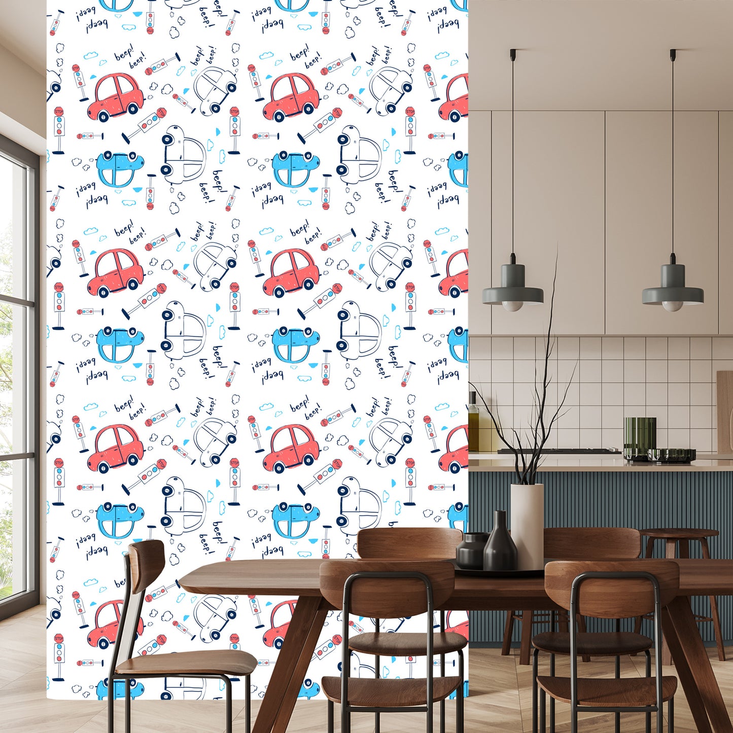 Wallpaper Cars, Cars, Clouds, For A Child's Room