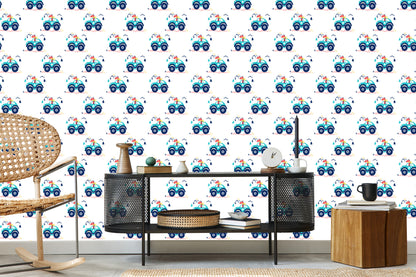 Wallpaper Off-Road Cars Up To A Child's Room