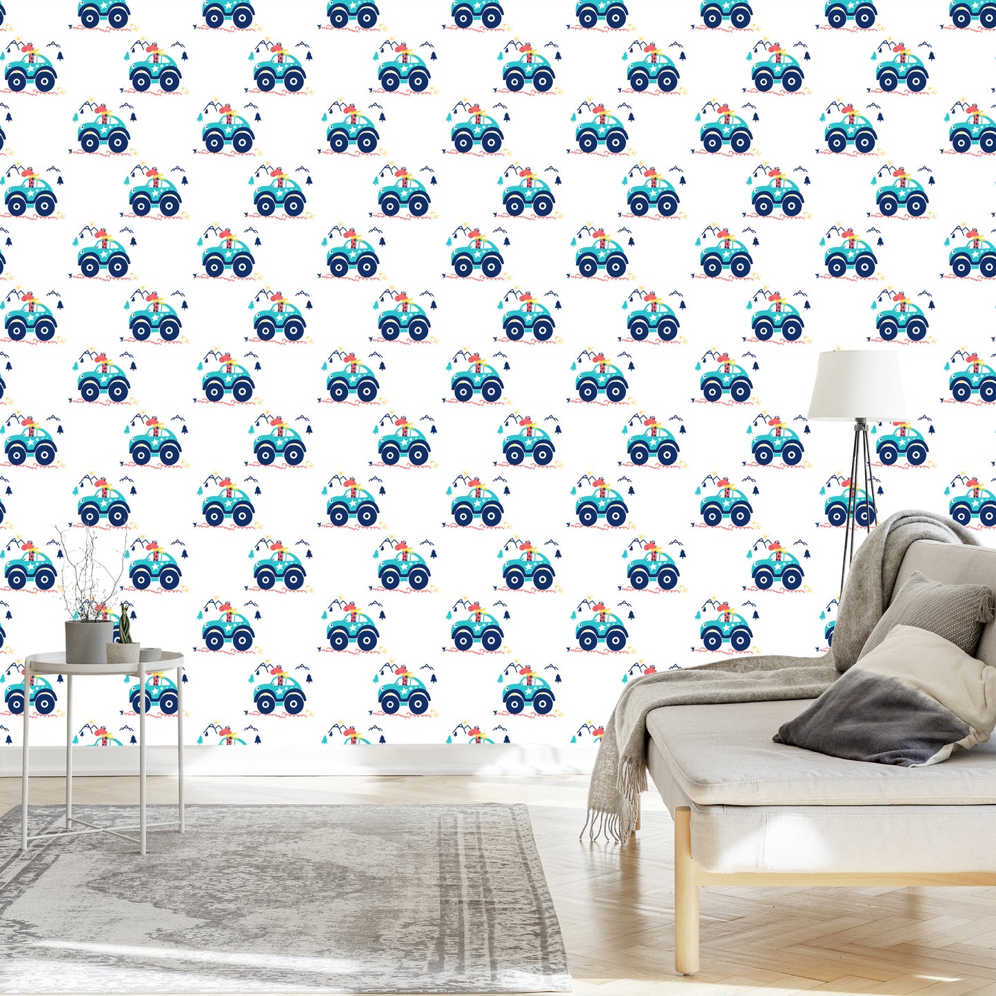 Wallpaper Off-Road Cars Up To A Child's Room