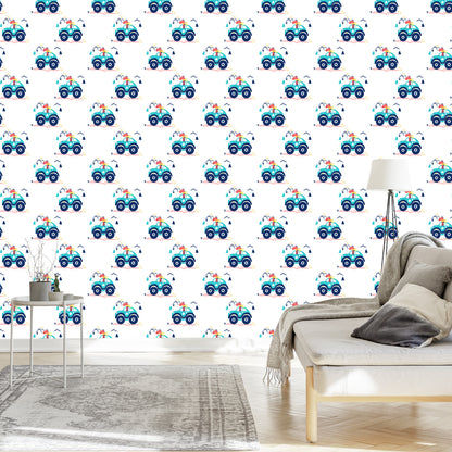 Wallpaper Off-Road Cars Up To A Child's Room