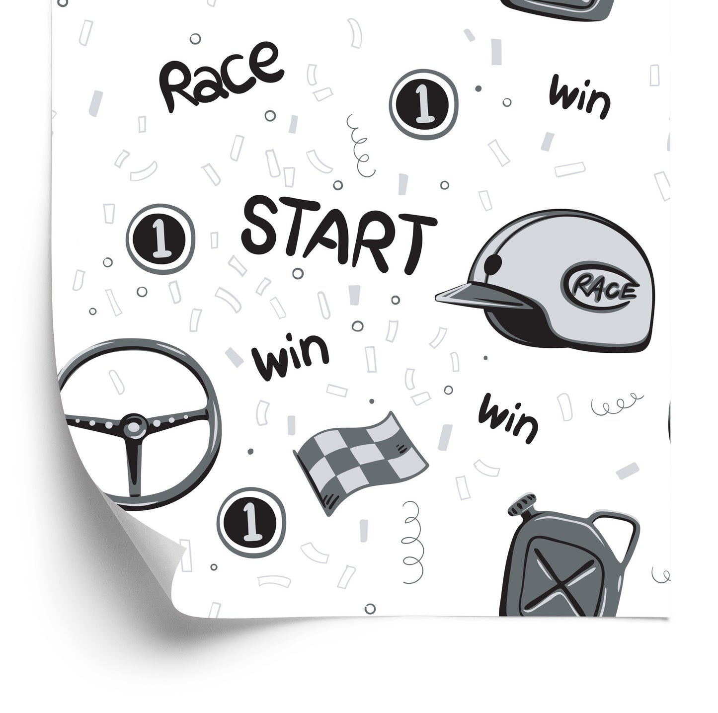 Wallpaper Sports Rally Race To Baby Room