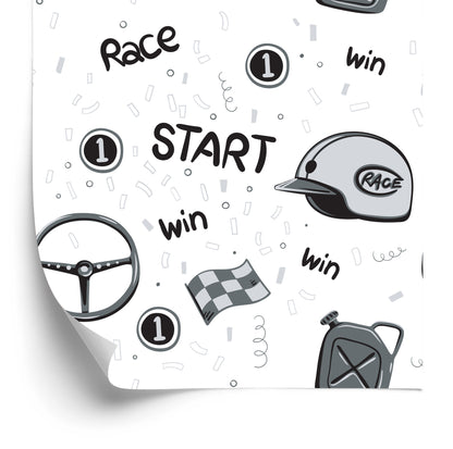 Wallpaper Sports Rally Race To Baby Room