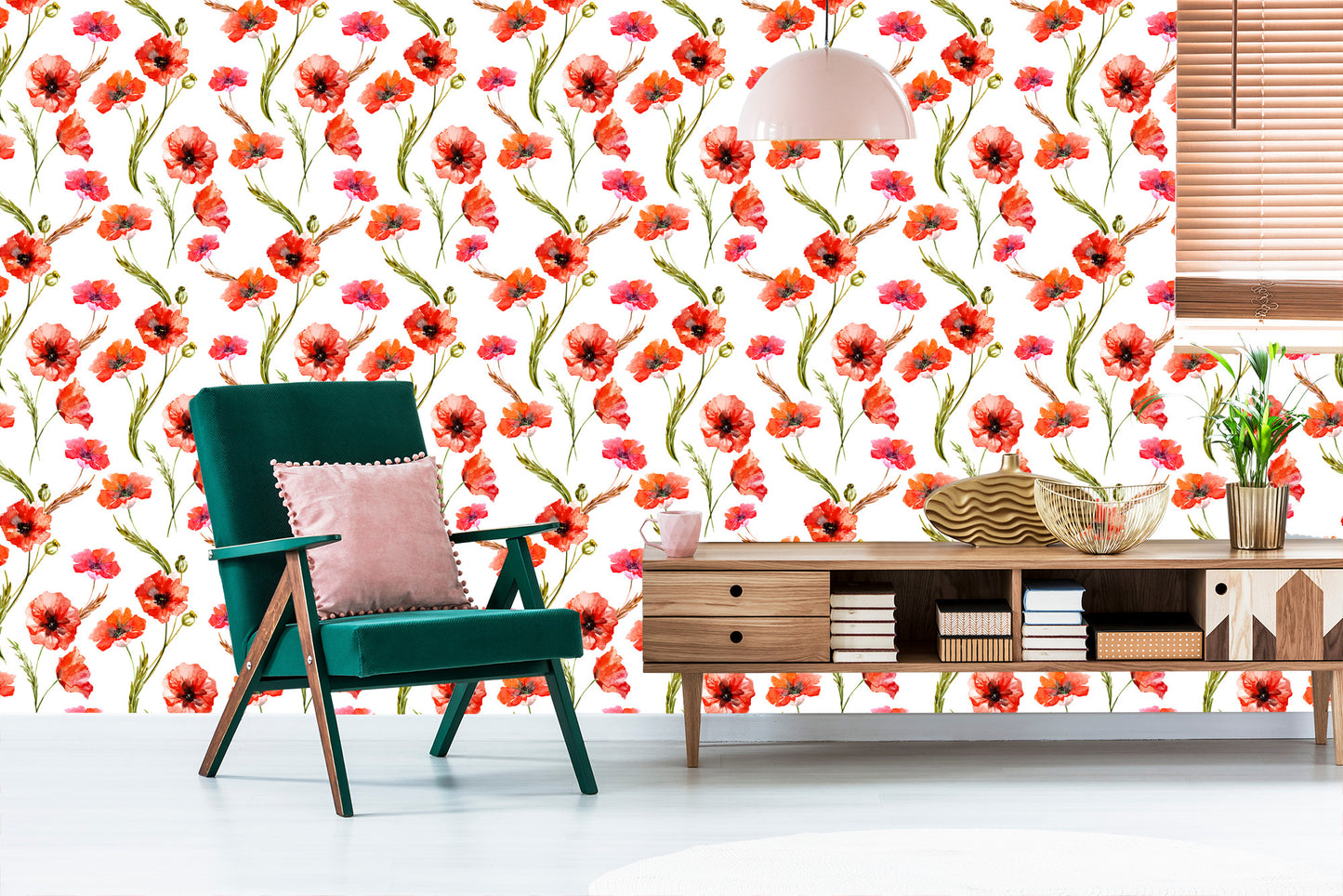 Wallpaper Blooming Poppies In The Cereal