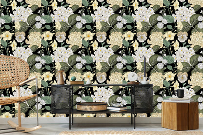 Wallpaper Garden Flowers With Leaves