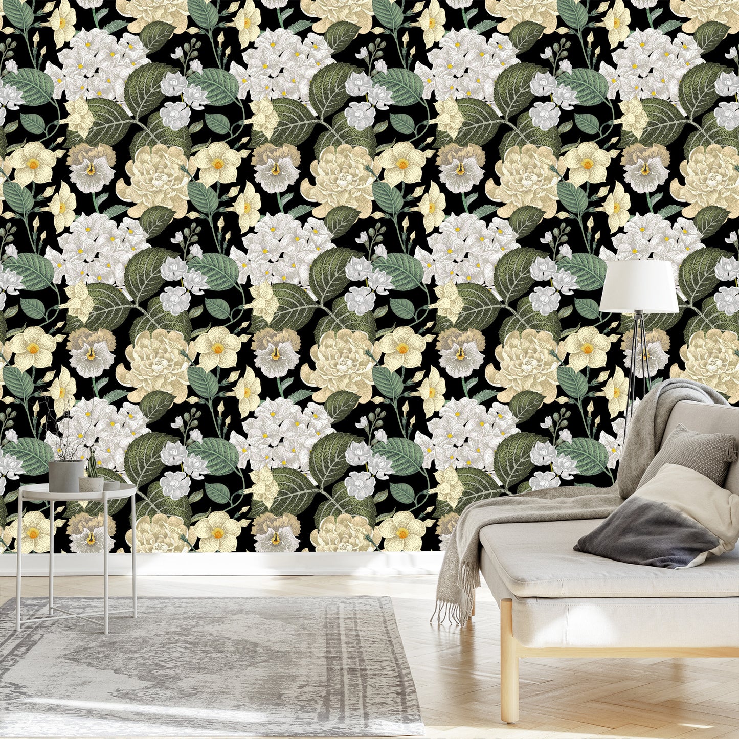 Wallpaper Garden Flowers With Leaves