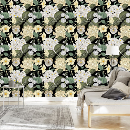 Wallpaper Garden Flowers With Leaves