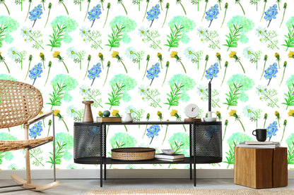 Wallpaper Flowers And Herbs