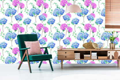 Wallpaper Hydrangea With Eucalyptus