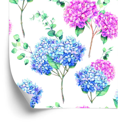 Wallpaper Hydrangea With Eucalyptus