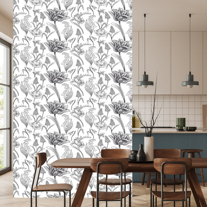 Wallpaper Tulips With Field Flowers