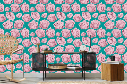 Wallpaper Roses As Painted