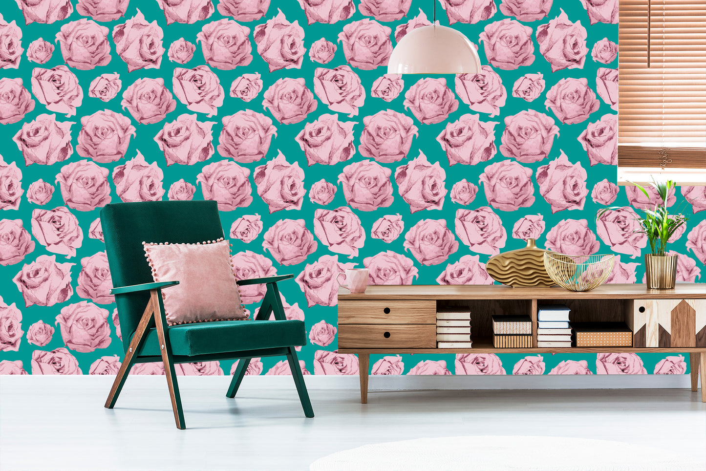 Wallpaper Roses As Painted