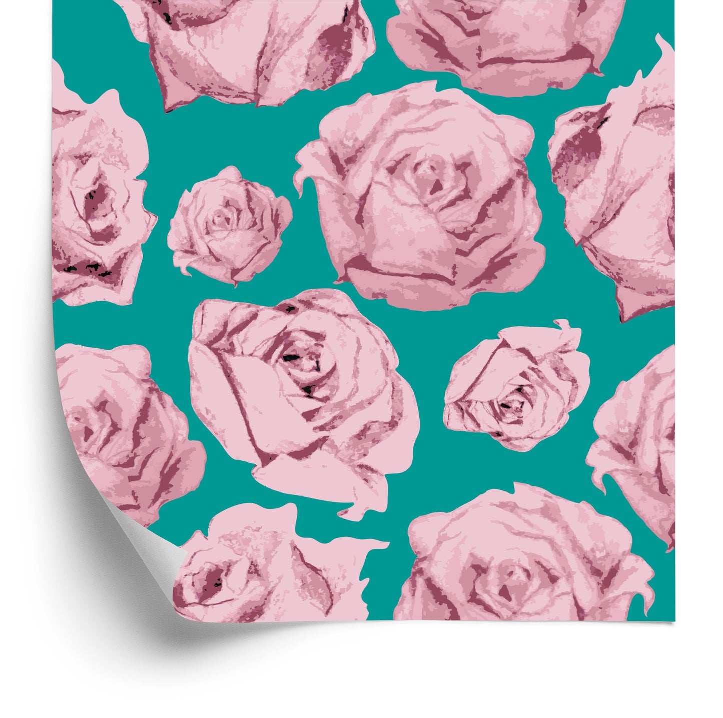 Wallpaper Roses As Painted
