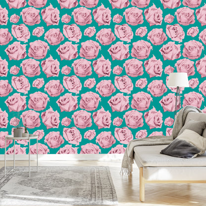 Wallpaper Roses As Painted