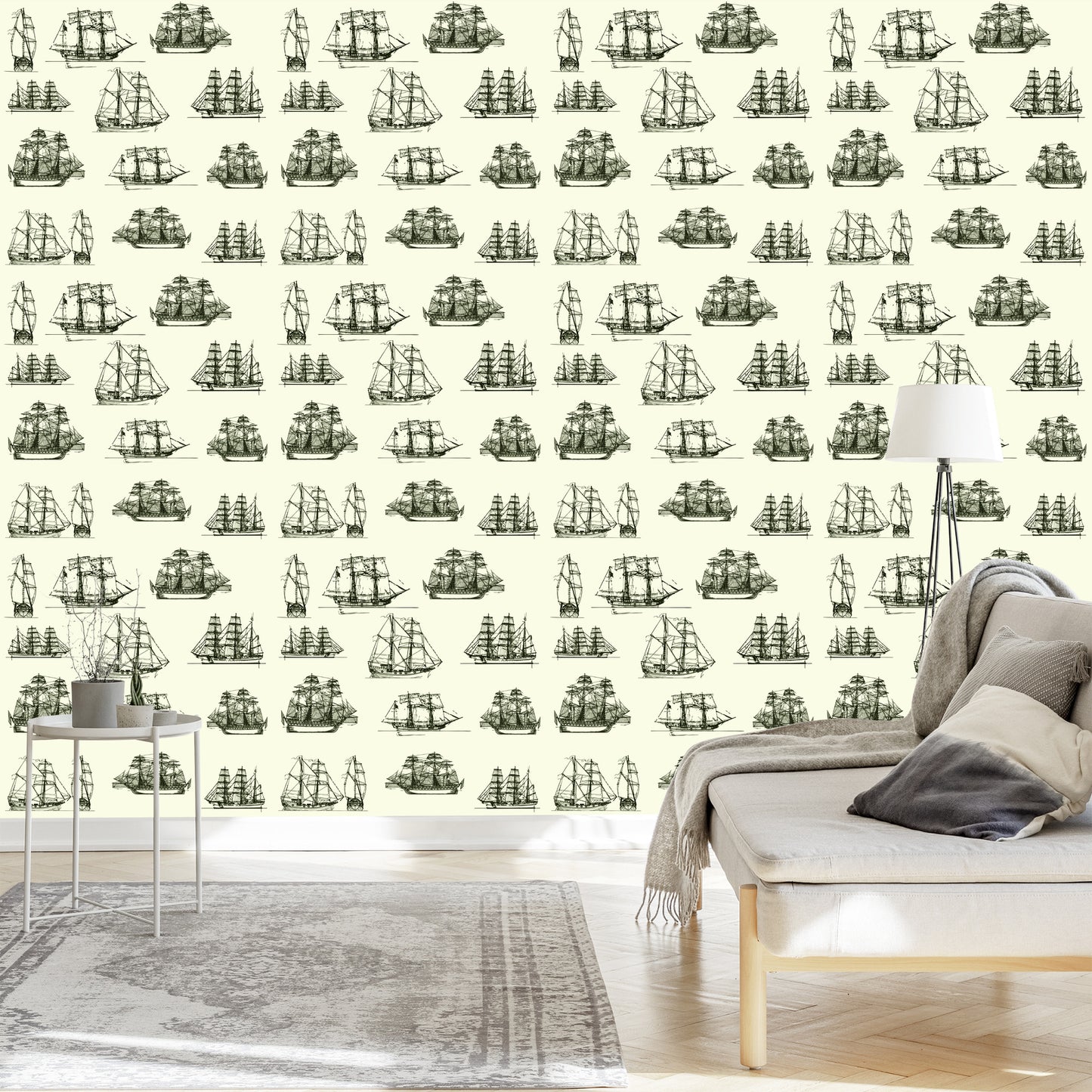 Wallpaper Sketches Of Historic Ships