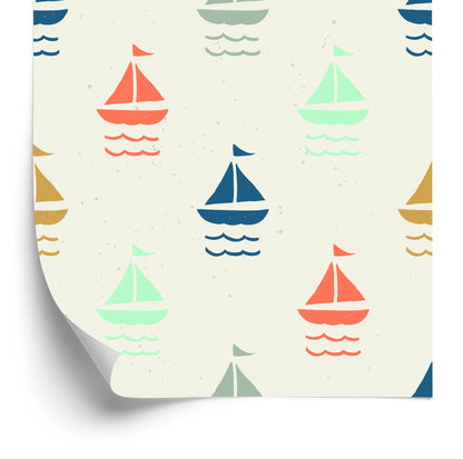 Wallpaper Colorful Sailboats