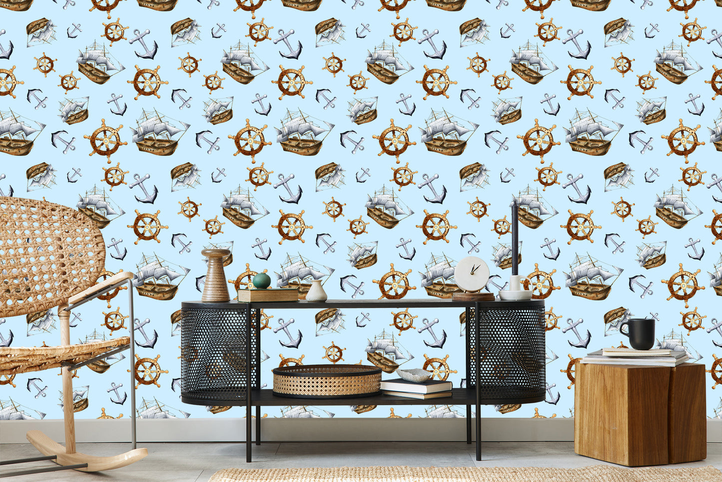 Wallpaper Sailing Ships Anchors And Rudders