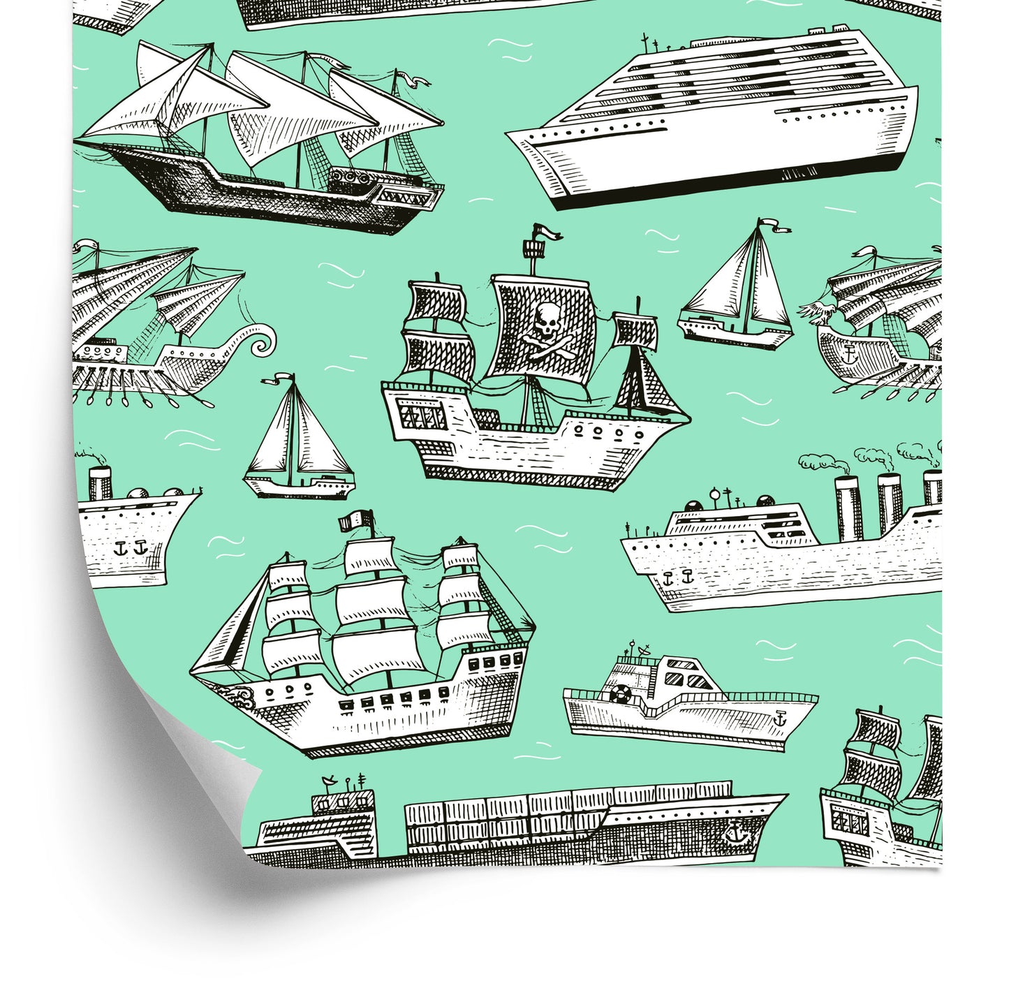 Wallpaper Ships From Different Ages